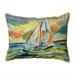 Orange Sailboat Indoor/Outdoor Pillow 16x20 Medium