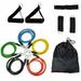 SHCKE Resistance Bands Set Handles Door Anchor Carry Bag Legs Ankle Straps for Resistance Training Physical Therapy Home Workouts Exercise Stack-able Up to 100 lbs