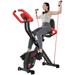 pooboo 3in1 Foldable Exercise Bike Indoor Cycling Bike Magnetic Stationary Bike Fitness Gym Workout 300lb