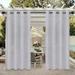 Easy-Going Outdoor Curtains for Patio Waterproof Cabana Grommet Curtain Panels Light Gray 52 x 120 inch Set of 2