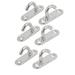 304 Stainless Steel 5mm Thick Open Ring Oblong Sail Shade Pad Eye Plate 6pcs