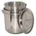 King Kooker KK62SR Stainless Steel Boiling Pot w/ Basket & Steam Ridge 62-Quart