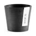 EcoPots Amsterdam Durable Indoor/Outdoor Modern Round Recycled Plastic Planter Flower Pot Dark Grey 3