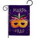 Angeleno Heritage G135361-BO Beads Festival Springtime Mardi Gras Double-Sided Decorative Garden Flag Multi Color