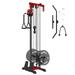 Mikolo Cable Crossover Machine Home Gym 400 lbs Wall Mount Cable Station Fit 1 /2 Plates Lat Pull Down Machine with 18 Positions Dual Pulley System for Home Gym Equipment