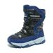 snow boots winter waterproof slip resistant cold weather shoes for boys and girls(toddler/little kid/big kid)