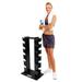 6 Pair Vertical Dumbbell Rack by Deltech Fitness