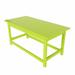 WestinTrends Malibu Outdoor Coffee Table 35 x 17.5 All Weather Poly Lumber Patio Adirondack Coffee Table for Garden Lawn Porch Balcony Lime