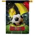 Ornament Collection 28 x 40 in. World Cup Belgium Sports Soccer Double-Sided Vertical Decoration Banner House & Garden Flag - Yard Gift