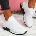 KBODIU Women s Walking Shoes Arch Support Comfort Light Weight Mesh Non Slip Work Shoes Stretch Cloth Large Size Comfortable Casual Sneakers Running Shoes Lightweight Tennis Shoes Non Slip White 42