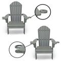 Westwood Gray All Weather Outdoor Patio Adirondack Chair (Set of 2)