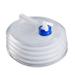 Taicanon Folding Water Bucket 5L/10L/15L Collapsible & Portable Water Container BPA-Free Water Carrier Water Tank(White-15L)
