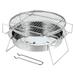 Portable Stainless Steel BBQ Grill Folding BBQ Grill Outdoor Family BBQ Grill Non-Stick Barbecue Grill for Home Park Use