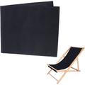 Chair Replacement Fabric 44 x 17 Inch Lounge Chair Cloth Long Beach Chair Cloth Folding Chair Black Oxford Canvas Chair Accessories for Sun Lounger Pool Sunbathing Garden