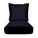 RSH DÃ©cor Indoor Outdoor Sunbrella Deep Seating Cushion Set 24â€�x 24â€� x 5â€� Seat and 25â€� x 21â€� Back Canvas Navy