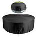 Gespout Garden Furniture Cover Round Garden Table Cover PU Waterproof Circular Outdoor Patio Furniture Shelter Cover Heavy Duty Table Chair Cover Anti-Dust
