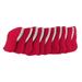 10 Pieces Neoprene Golf Club Protective Iron Head Cover Wedge Sock Headcover Red