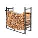 Iron Firewood Rack Outdoor Indoor 33 Firewood Holders Firewood Log Rack Wood Storage Holder Heavy Duty Wood Firewood Storage Brackets for Fireplace Fire Pit