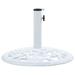 vidaXL Umbrella Base White 26.5 lbs 18.9 Cast Iron 47860