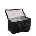 Portable Drink Beer Foil Insulation Cooler Bag Lunch Thermal Pack (Black S)