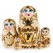 Samovar Small Nesting Doll (5 pc.) Hand-painted Wood Stacking Nesting Set Nesting Toys for Children 4.7 (12 cm)