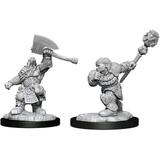 Wizkids WZK90276 Magic the Gathering Dwarf Fighter & Dwarf Cleric W14 Miniature