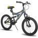 JOYSTAR Contender 20 Inch Kids Mountain Bike for 7-13 Years Boys & Girls Kids Bicycle with Full Dual-Suspension Steel Frame and 1-Speed Drivetrain with Kickstand Multiple Colors