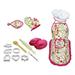 Fridja 15Pcs Chef Set for Kids Kitchen Cooking and Baking Kits Dress Up Role Play Toys