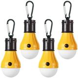 Ledander Orange Campings Light [4 Pack] Portable Camping Lantern Bulb LED Tent Lanterns Emergency Light Camping Essentials Tent Accessories LED Lantern for Backpacking Camping Hiking