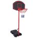 Ktaxon 5.2 to 6.9 Adjustable Basketball Hoop Stand with Wheels Backboard Rim Net Portable for Kids Teenager Indoor/Outdoor Fitness Exercise