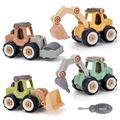 Pearoft Birthday Gift for Boys Girls Age 3 4 5 6 Toy Cars for 7 8 9 Year Old Boys Construction Toys for Kids Age 2-5 Tractor Digger Building Educational Toy Sets for 6-12 Year Old Children Xmas