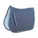 Horse English Quilted Contoured All-Purpose Trail Saddle Pad Grey 7296GR