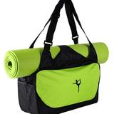 Sports Gym Bag Waterproof Mutifunctional Nylon Outdoor Male Sport Bag Fitness Shoulder Gym Bag Training Female Yoga Duffel Bag(Mat not included)