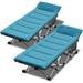 Slsy Cot 2 Pack Folding Camping Cots for Adults Portable Folding Cot Heavy Duty Guest Bed Sleeping Cots with 2-Sided Mattress & Carry Bag