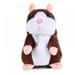 Talking Hamster Plush Toy Repeat What You Say Funny Kids Stuffed Toys Talking Record Plush Interactive Toys for Birthday Gift Kids Early Learning