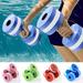 Dengjunhu Water Dumbbells 2Pcs Water Aquatic Dumbells Exercise Foam Dumbbell Pool Resistance Aquatic Dumbbell EVA Yoga Barbell Exercise Fitness Equipment Exercises Equipment for Weight Loss