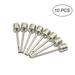 FRCOLOR 10 Pcs Ball Pump Needles Metallic Air Inflation Needles for Football Basketball Soccer Volleyball