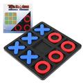 kitwin Tic Tac Toe Board Game 5.91 x 5.91 Tic Tac Toe Table Game Resin XOXO Classic Board Game Early Education Toys 2 Players Portable Tabletop Board Game for Family Adults and Kids