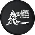 Black Tire Covers - Tire Accessories for Campers SUVs Trailers Trucks RVs and More | Green Mountain National Forest Black 28 Inch