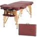 Massage Table Massage Bed Spa Bed 73 Long Portable 2 Folding W/ Carry Case Table Heigh Adjustable Salon Bed Face Cradle Bed