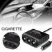 MTFun 3 Socket 4 USB Ports Car Cigarette Lighter Adapter Cigarette Lighter Splitter 120W 10A Car Charger for iPhone iPad Tablet Android etc
