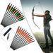 Crossbow Carbon Bolts 20 Arrows with Points and 2 Vanes 12/Pack For Archery Hunting Hunter Amusement Park