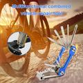 Windfall Bike Screwdriver Wrench Multifunctional Foldable Mini Mountain Bicycle Chain Cutter Repair Tools Professional Bike Wrench for Outdoor Cycling