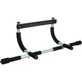 Nikou Iron Gym Pull Up Bars - Total Upper Body Workout Bar for Doorway Adjustable Width Locking No Screws Portable Door Frame Horizontal Chin-up Bar Fitness Exercise & Training Equipment for Home