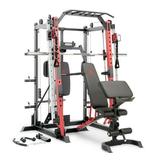 Marcy Smith Machine Cage Multi Purpose Home Gym Training System Red
