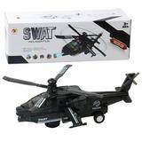 Police Helicopter With Lights And Sounds Durable Toy Friction Kids Cop Chopper SWAT Airplane Pretend Play Truck Great Gift For Children Boys Girl Toddlers