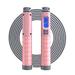 Yannee Jump Rope Cordless Jump Rope with Calorie Digital Counter Sports Fitness Pink Gray