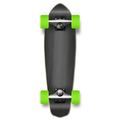 Yocaher Longboard complete Micro Cruiser 25 x 6.5 w/Premium Black grip tape heavy duty Aluminum Alloy truck 62mm Wheels ABEC-9 Bearings - Stained Black