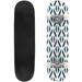 Linocut style geometric seamless pattern Minimal geo suface print Outdoor Skateboard Longboards 31 x8 Pro Complete Skate Board Cruiser