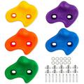 Kids Climbing Holds Climbing Rocks Climbing Holds Kids Set 10 Pcs Colored Climbing Wall Holds 10 Screws Can Be Used To Fix Climbing Rocks On Indoor Indoor Playgrounds